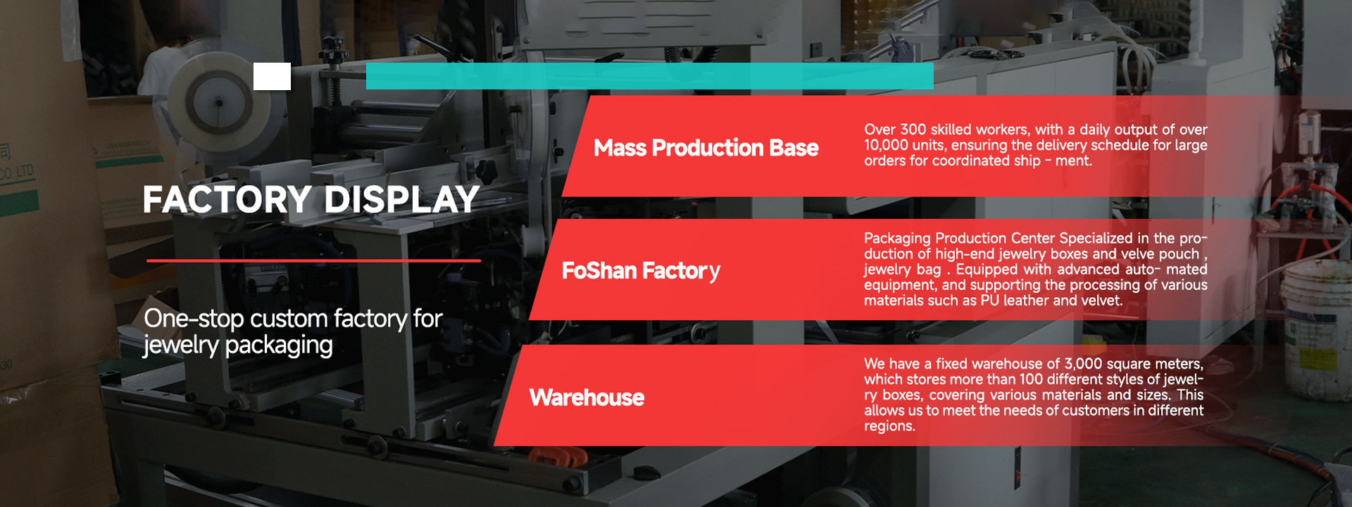 qualità Confezioni per gioielli fabbrica