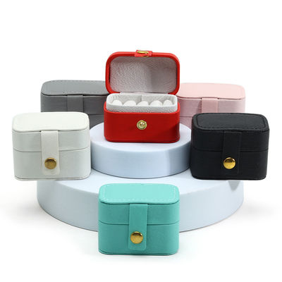 comprare Cassa per gioielli in pelle Mini organizzatore di viaggi portatile per la conservazione di collane per orecchini online manufacture