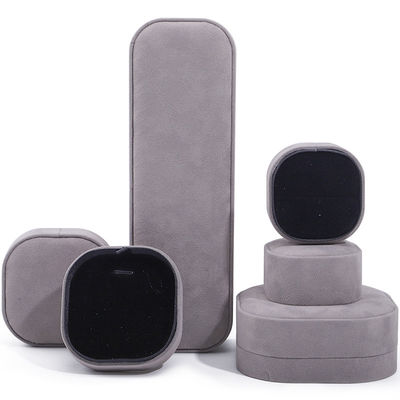 Hanhong Custom Logo Velvet Jewelry Box per lo stoccaggio portatile di braccialetti collane Anelli