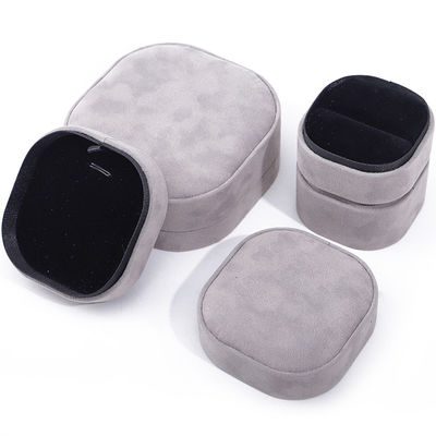 Hanhong Custom Logo Velvet Jewelry Box per lo stoccaggio portatile di braccialetti collane Anelli