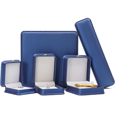 comprare Nuovissima confezione di gioielli Croce di pelle blu Gioielleria per bracciale Pendente Collare Anello online manufacture