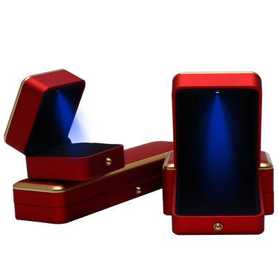 Anello di collana di lusso di plastica a spruzzo dipinto su misura Red LED Gioielleria a mano