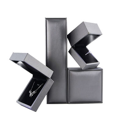 Gioielli pacchetto per Hanhong logo personalizzato lusso pelle finta argento LED scatola Contattateci
