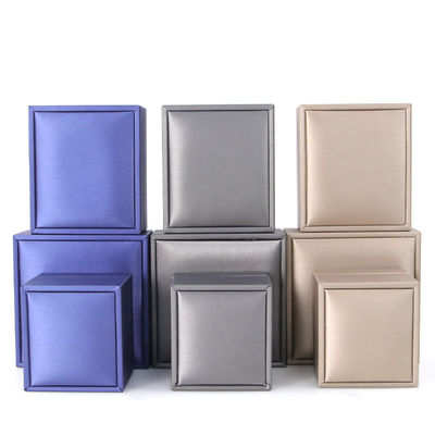 Scatola di gioielli a LED blu per l' imballaggio di lusso di orecchini braccialetti collane anelli