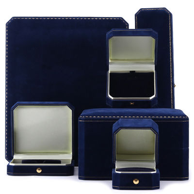 comprare Casella di gioielli in velluto blu scuro per bracciale di lusso personalizzato online manufacture