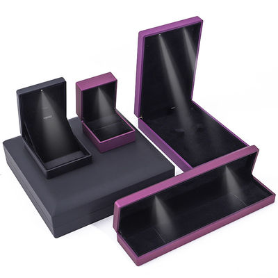 Confezione per gioielli con logo personalizzato Confezione Hanhong Velvet Stud Orecchini Colletto Braccialetto Confezione