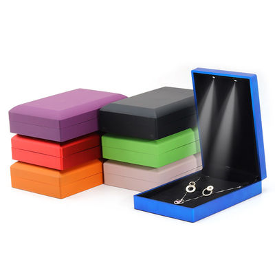 comprare Hanhong Custom Logo Spray Paint Jewelry Packaging Box per orecchini Colletto Anello LED Set online manufacture