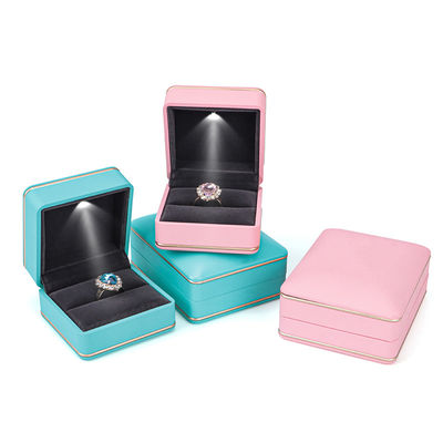 Confezione gioielli con luce Hanhong Custom Logo Silk Screen Printing Box di stoccaggio LED