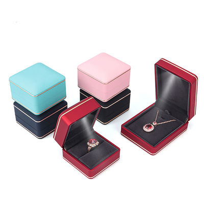 Confezione gioielli con luce Hanhong Custom Logo Silk Screen Printing Box di stoccaggio LED