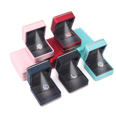 Confezione gioielli con luce Hanhong Custom Logo Silk Screen Printing Box di stoccaggio LED