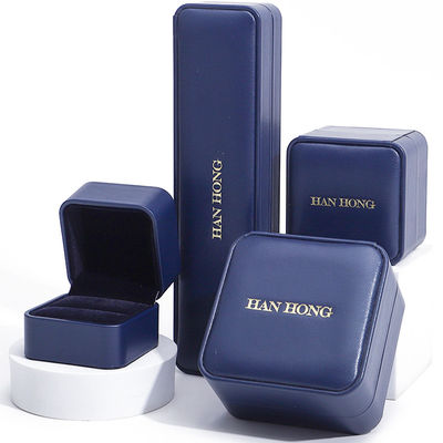 comprare Casella di gioielli in pelle in PU blu scuro online manufacture