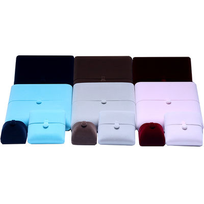 comprare 10*10*3cm Hanhong Logo personalizzato Gioielli di lusso Scatola di imballaggio Collare di velluto Anello Braccialetto Orecchini online manufacture