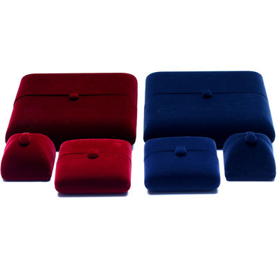 10*10*3cm Hanhong Logo personalizzato Gioielli di lusso Scatola di imballaggio Collare di velluto Anello Braccialetto Orecchini