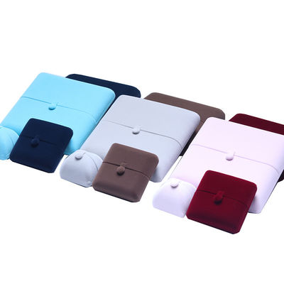 10*10*3cm Hanhong Logo personalizzato Gioielli di lusso Scatola di imballaggio Collare di velluto Anello Braccialetto Orecchini