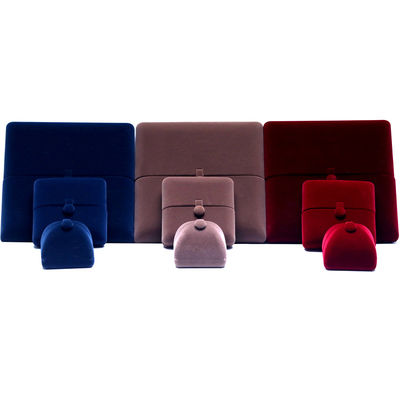 10*10*3cm Hanhong Logo personalizzato Gioielli di lusso Scatola di imballaggio Collare di velluto Anello Braccialetto Orecchini
