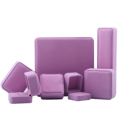 comprare Nuova scatola di gioielli di velluto rosa per orecchini di taglia personalizzata imballaggio gioielli online manufacture
