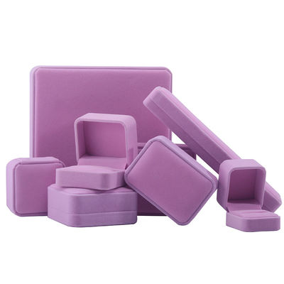 Scatola di gioielli di qualità Hign Hign fine gioielli di velluto rosa fatti a mano scatola per gioielli set