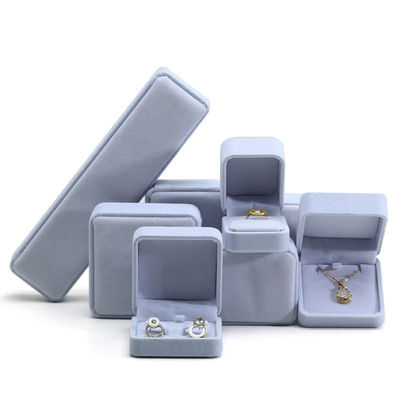 comprare Casella di imballaggio per gioielli in velluto bianco per collane, orecchini, braccialetti e anelli online manufacture