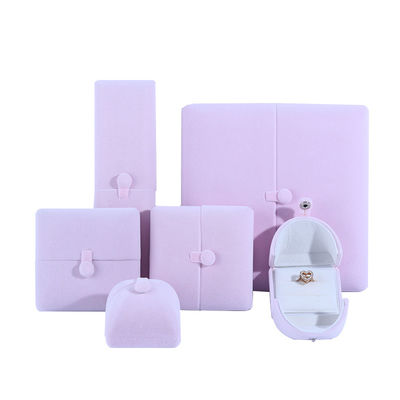 comprare Velvet Hanhong Custom Logo Gioielli Scatola di imballaggio per braccialetti orecchini Luxury in rosa online manufacture