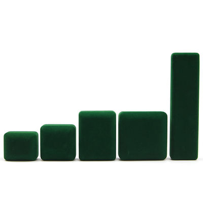 Green Jewelry Box Custom LED Velvet Jewelry Package con lusso e Custom Ring Box