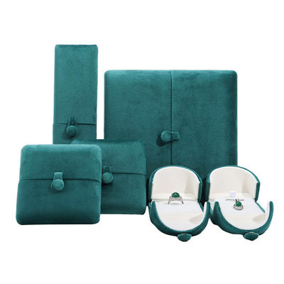 Soft Custom Logo Necklace Ring Gift Box Velvet Color Jewelry Box di Hanhong