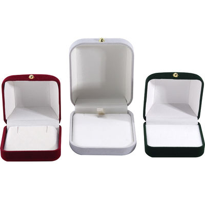 Hanhong Custom Logo Flocked Rectangle Jewelry Package per Orecchini per Collare di Braccialetto