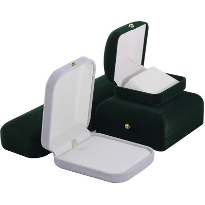 Hanhong Custom Logo Flocked Rectangle Jewelry Package per Orecchini per Collare di Braccialetto