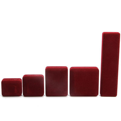 comprare Casella per gioielli di velluto in lusso Casella di imballaggio per anello di collana per bracciale in Borgogna online manufacture