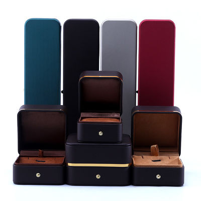 comprare Scatola di imballaggio di gioielli in pelle personalizzata per orecchini collane e anelli Design elegante online manufacture