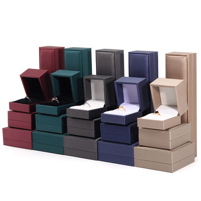 comprare Logo del cliente Casella di imballaggio per gioielli Hanhong Luxury Leather Ring Necklace Jewelry Box online manufacture