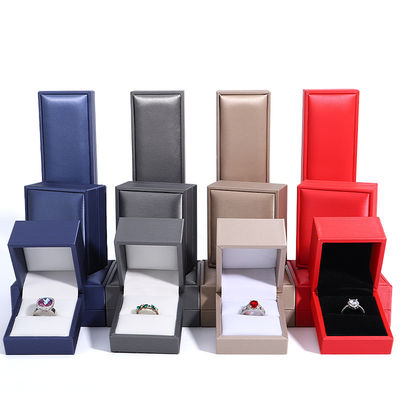 Logo del cliente Casella di imballaggio per gioielli Hanhong Luxury Leather Ring Necklace Jewelry Box