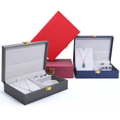 Logo del cliente Hanhong PU Gioielleria in cuoio scatola per anelli orecchini Pendenti e collane