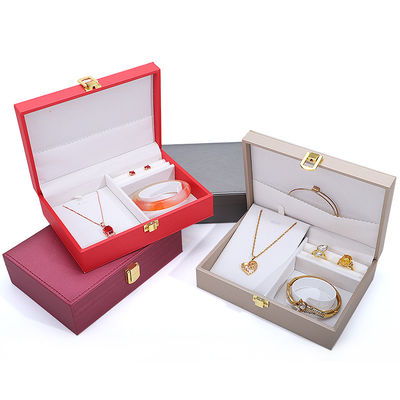 Logo del cliente Hanhong PU Gioielleria in cuoio scatola per anelli orecchini Pendenti e collane