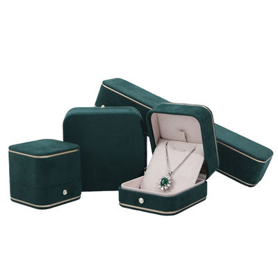 Hot Stamping Logo Hanhong Grigio Custom Jewelry Box per Colletto Braccialetto Orecchini