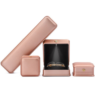 Braccialetto Anello Orecchini Gioielli a LED Box Set Gioielli personalizzati Con Logo all'Ingrosso