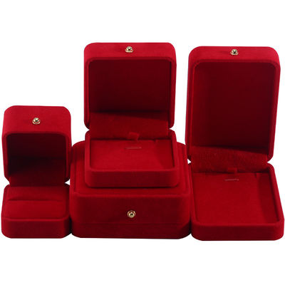 comprare Casella di imballaggio per gioielli di velluto rosso per bracciale per collane per orecchini per cerchioni per cerchioni online manufacture