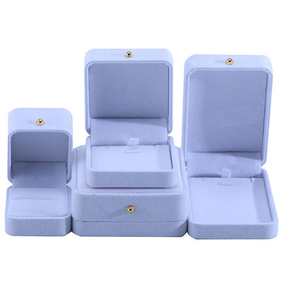 comprare Scatola di imballaggio per gioielli di velluto bianco personalizzato per bracciale per collane per orecchini online manufacture