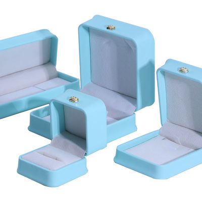 comprare Gioielli in Cyan con Crown Design Hanhong Custom Logo Luxury PU Leather Suit Box online manufacture