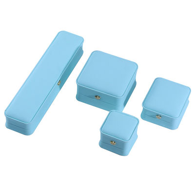 Gioielli in Cyan con Crown Design Hanhong Custom Logo Luxury PU Leather Suit Box