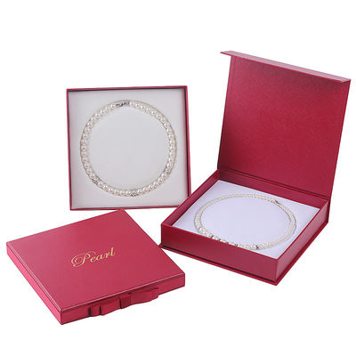 Hanhong taglia personalizzata gioielli rossi cartone carta manica scatola per braccialetto collana