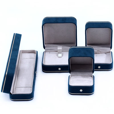 comprare Caselle di gioielli in materiale vellutato per Hanhong 2023 Logo personalizzato Braccialetto blu Braccialetto online manufacture