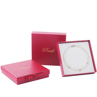 Hanhong taglia personalizzata gioielli rossi cartone carta manica scatola per braccialetto collana