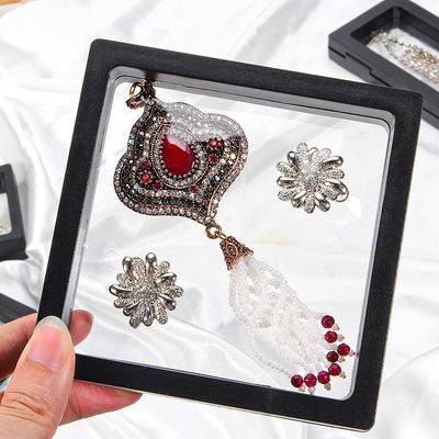 comprare Display gioielli PE scatola sospensione a membrana, pellicola trasparente gioielleria galleggiante online manufacture