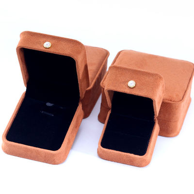 comprare Logo personalizzato Velvet Colore Caffè Gioielleria Scatola per Braccialetto Orecchini Colletto Perla Serratura online manufacture