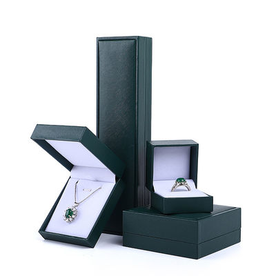 Confezione per gioielli verdi con logo personalizzato per Hanhong Colletto Braccialetto Anello Orecchini