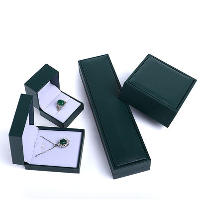 Confezione per gioielli verdi con logo personalizzato per Hanhong Colletto Braccialetto Anello Orecchini