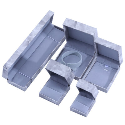 Manifattura all'ingrosso Luxury square Jewellery Box Personalized Custom high end Collare Bracelet Orecchi Ring set di gioielli Packaging cartone carta flip marmo Gioielleria Box con logo