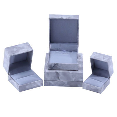 Manifattura all'ingrosso Luxury square Jewellery Box Personalized Custom high end Collare Bracelet Orecchi Ring set di gioielli Packaging cartone carta flip marmo Gioielleria Box con logo