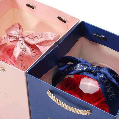 OEM Logo Rotondo Salvare Rose Fiore Gioielleria Scatola Per Nozze Regalo Compagna d'onore