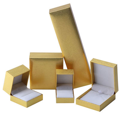 Manifattura all'ingrosso Casella di gioielli di lusso personalizzata Custom high end Colletto Bracciale Orecchini Anello set di gioielli Imballaggio carta cartonata giallo flip Gioielli con logo